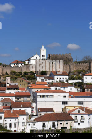 Castle and village of Penela, Beiras region, Portugal Stock Photo