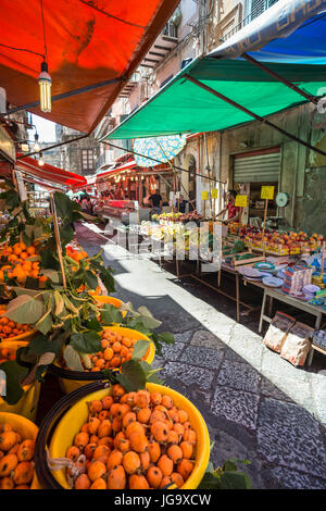 The Ballaro Market in the Albergheria district of central Palermo, Sicily, Italy. Stock Photo