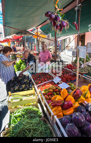 The Ballaro Market in the Albergheria district of central Palermo, Sicily, Italy. Stock Photo