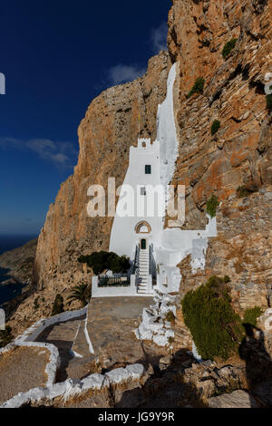 Hozoviotissa Monastery Amorgos Island Greece Stock Photo