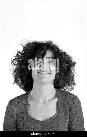 Woman who disheveled, Stock Photo