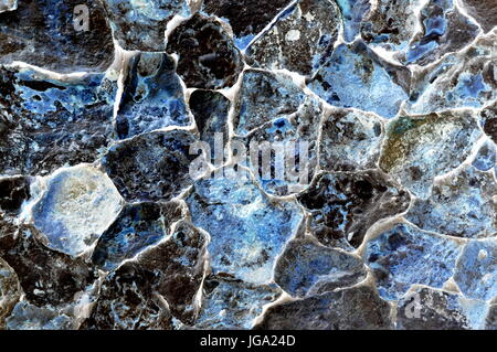 Abstract blue stone background pattern Stock Photo