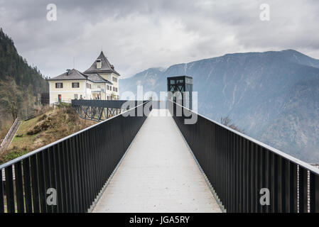 Visit to Salzwelten salt mines in Austria Stock Photo