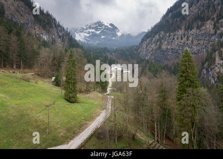 Visit to Salzwelten salt mines in Austria Stock Photo