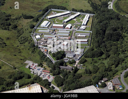 aerial view of HMP Buckley Hall, Rochdale, UK Stock Photo