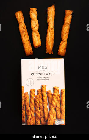 M&S cheese twists Stock Photo