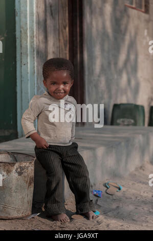 boy child in Maun Botswana,southern Africa Stock Photo