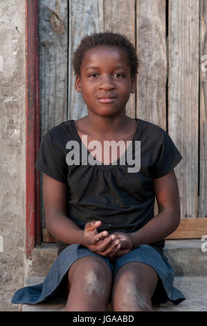 African child portrait, in Maun Botswana Stock Photo
