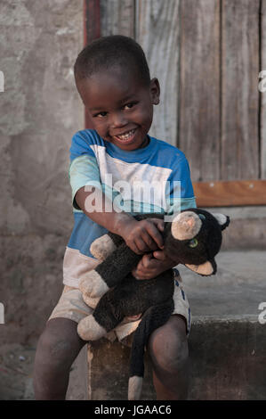 African child portrait, in Maun Botswana Stock Photo