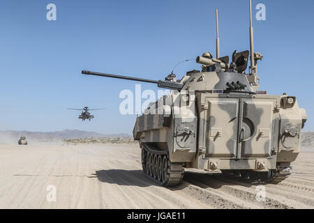 FORT IRWIN, Calif. – Vehicles From 1st Squadron, 11th Armored Cavalry ...