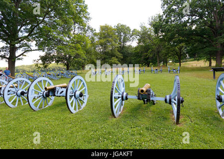 Artillery Park, Valley Forge Historical National Park, Pennsylvania Stock Photo