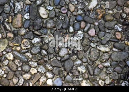 uneven stone with concrete background Stock Photo