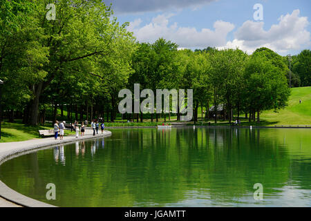 Beaver Lake a top Mount-Royal park in Montreal,Quebec,Canada Stock Photo