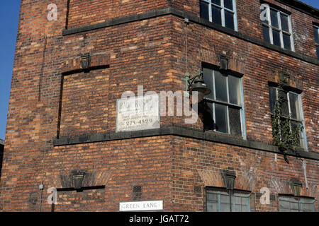 Wharncliffe works in Shalesmoor Sheffield, Abandoned factory building awaiting redevelopment, Sheffield England Grade II listed industrial building Stock Photo