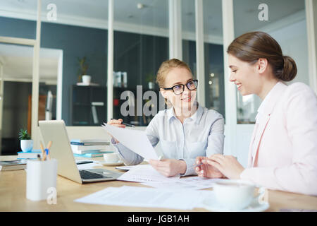 Showing paper Stock Photo