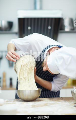 Baker at work Stock Photo