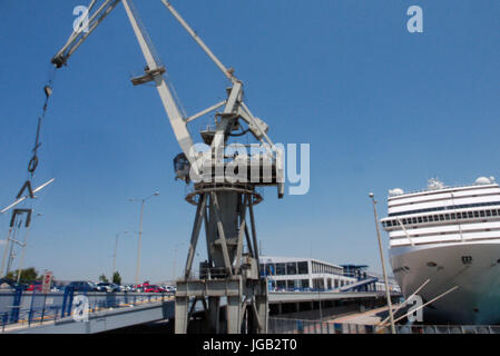 General views of Pireus Harbor, port of Athens (Greece) Stock Photo