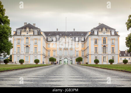 Augustusburg Palace in Bruhl represents one of the first examples of Rococo creations in Germany. Stock Photo