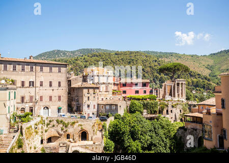 Beautiful park of Villa Gregoriana and Tivoli, Lazio, Italy Stock Photo