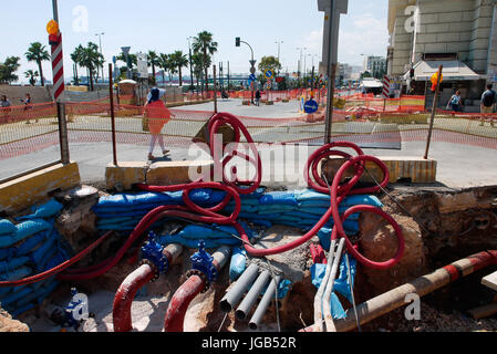 General views of Pireus Harbor, port pf Athens (Greece) Stock Photo