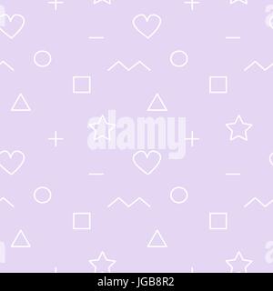 cute abstract geometric seamless vector pattern background illustration Stock Vector