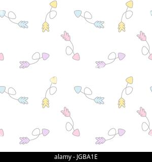 cute colorful cartoon arrows seamless vector pattern background illustration Stock Vector