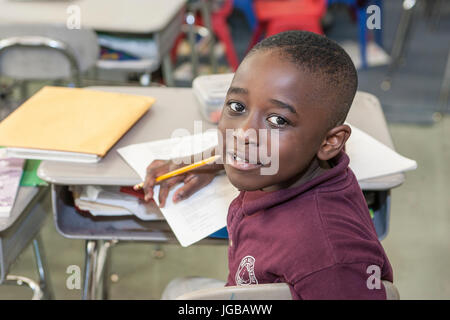 Children in elementary school Stock Photo