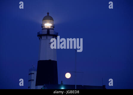 Montauk Point Lighthouse, Montauk Point State Park, New York Stock Photo