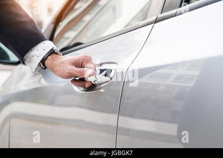Businessman Handle Limousine Door Car Stock Photo 284225922 Alamy