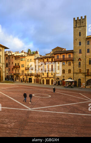 Arezzo, Italy - The wonderful Etruscan and Renaissance city of Tuscany region. Stock Photo