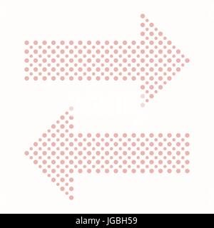Fine Vector Dotted Arrows Stock Vector