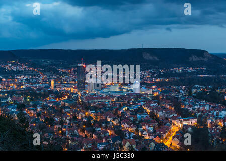 Thunderstorm over Jena, Thuringia, Germany Stock Photo