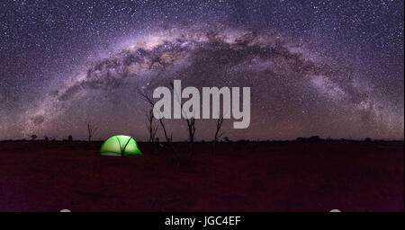 Camping in Australia Stock Photo