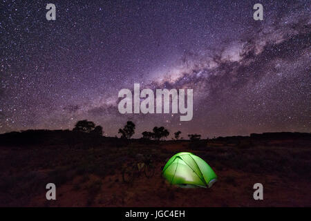 Camping in Australia Stock Photo