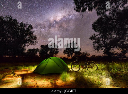 Camping in Australia Stock Photo