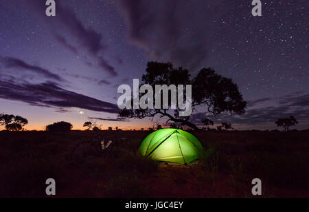 Camping in Australia Stock Photo