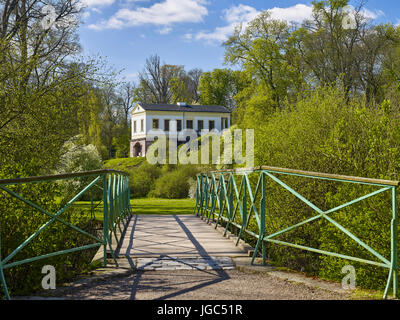 Roman House and Dux Bridge in the Park on Ilm, Weimar, Thuringia, Germany