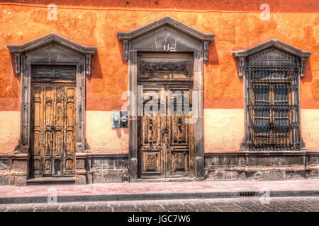 Doors of San Luis Potosi Stock Photo