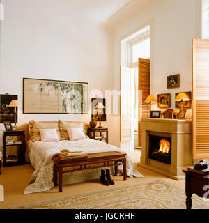 Oriental style bedroom Stock Photo