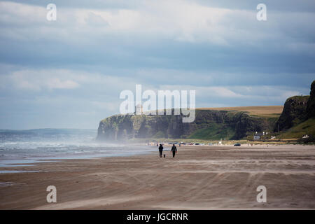 Mussenden Temple located on the cliffs near Castlerock, County Londonderry. Stock Photo