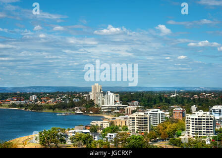 View of Perth from Kings Park, Western Australia, Australia Stock Photo