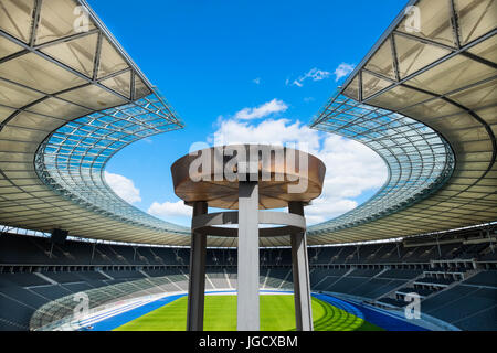 Interior view of Olympiastadion ( Olympic Stadium) in Berlin, Germany Stock Photo