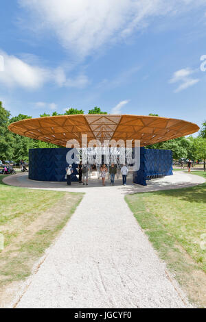 Serpentine Pavilion 2017, Kensington Gardens, London, United kingdom. Stock Photo