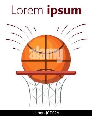 Basketball ball. vector illustration isolated on white background Stock ...