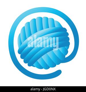 Thread Spool Set. Colorful Plastic Bobbin. Vector illustration of yarn or Cotton Reel on white background closeup isolated Web site page and mobile ap Stock Vector