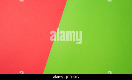 Greenery and red colored paper banner background Stock Photo
