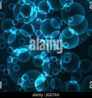 Circles bokeh with blue abstract background, stock vector Stock Vector