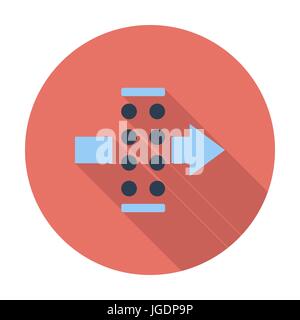 Air filter. Single flat color icon. Vector illustration. Stock Vector