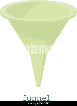 Funnel icon, cartoon style Stock Vector