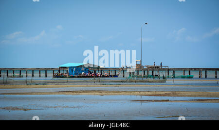 Phu Quoc, Vietnam - May 11, 2016. Bridge of Ham Ninh Port in Phu Quoc Island, Vietnam. Phu Quoc is a Vietnamese island off the coast of Cambodia in th Stock Photo